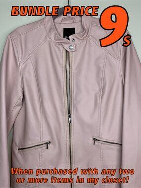 Reitmans Faux-Leather Jacket Small